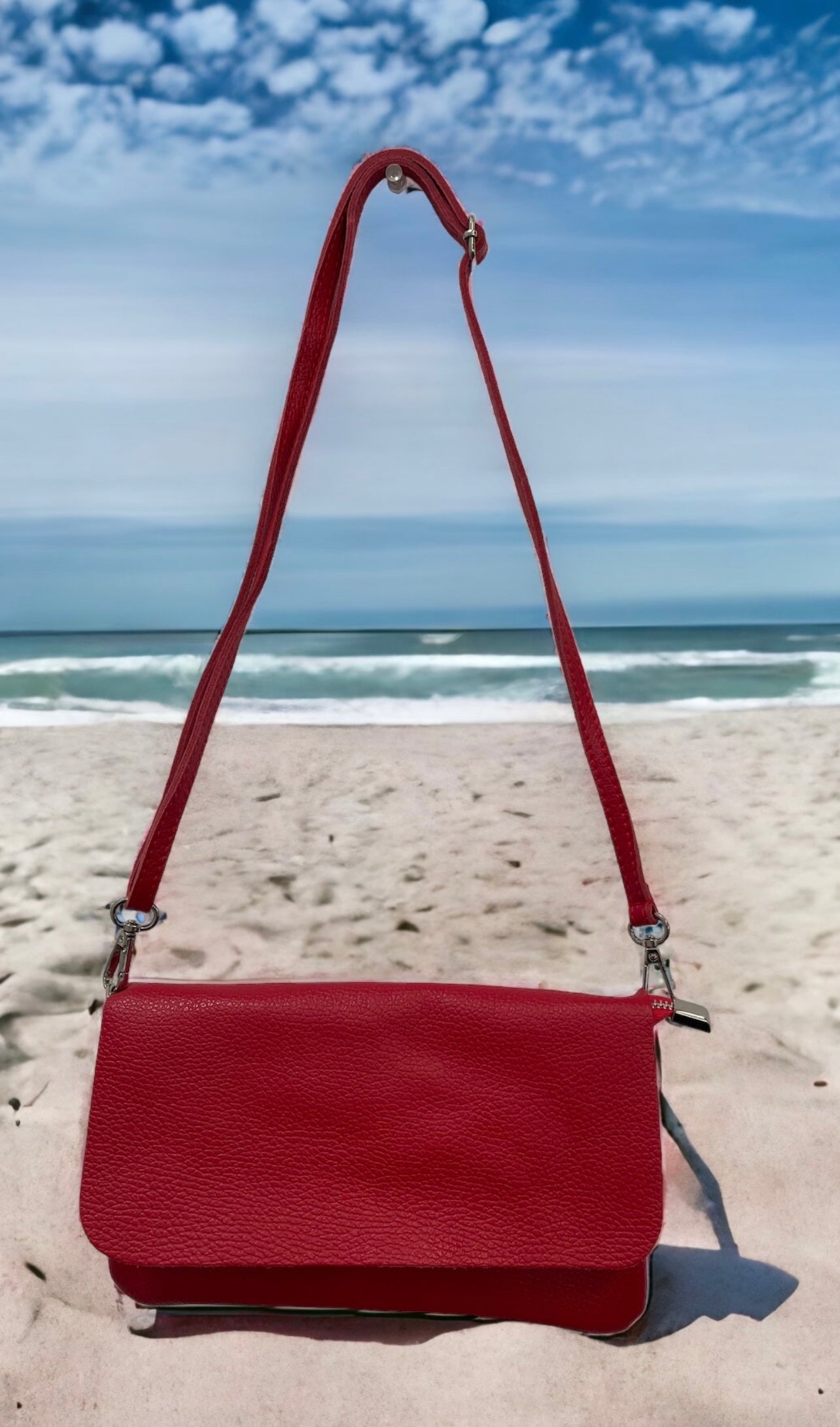 Red cheap sling bag